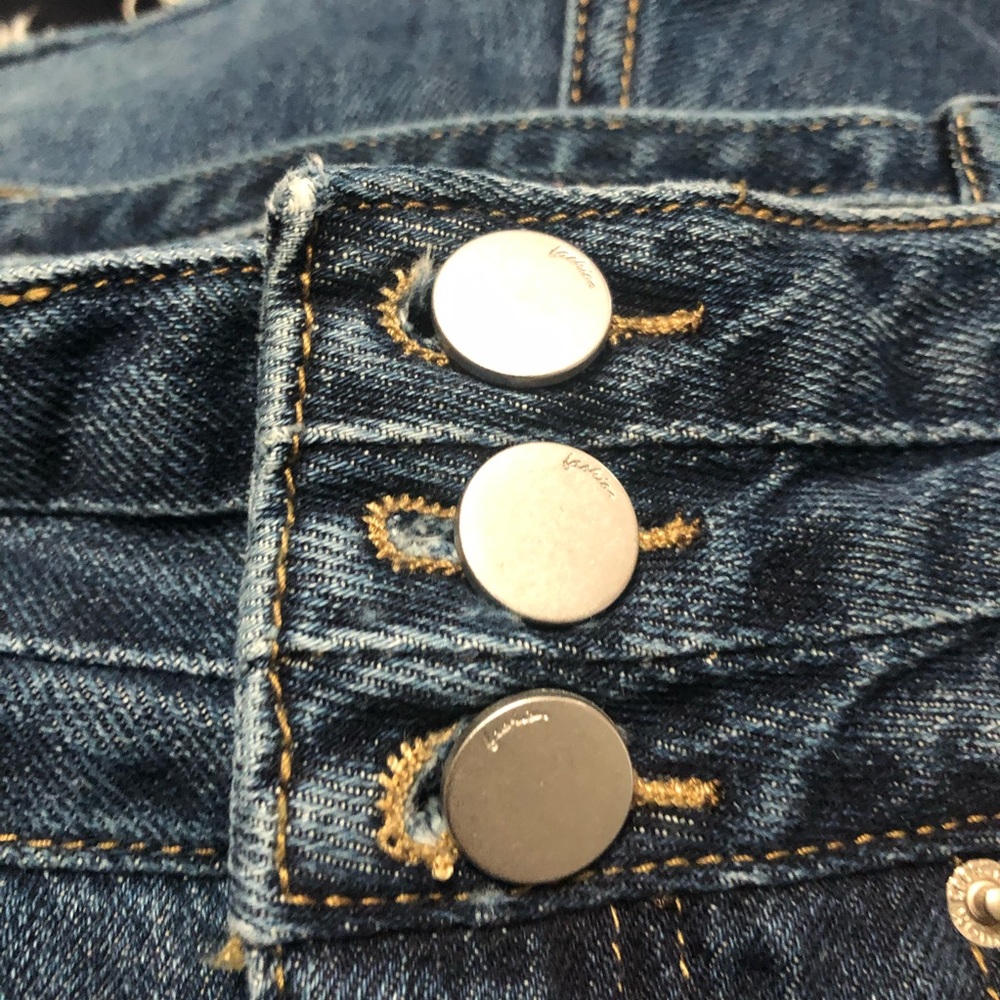 Denim & Homme Cut Offs Jean Shorts Size Small New peekaboo back open back - Picture 7 of 9